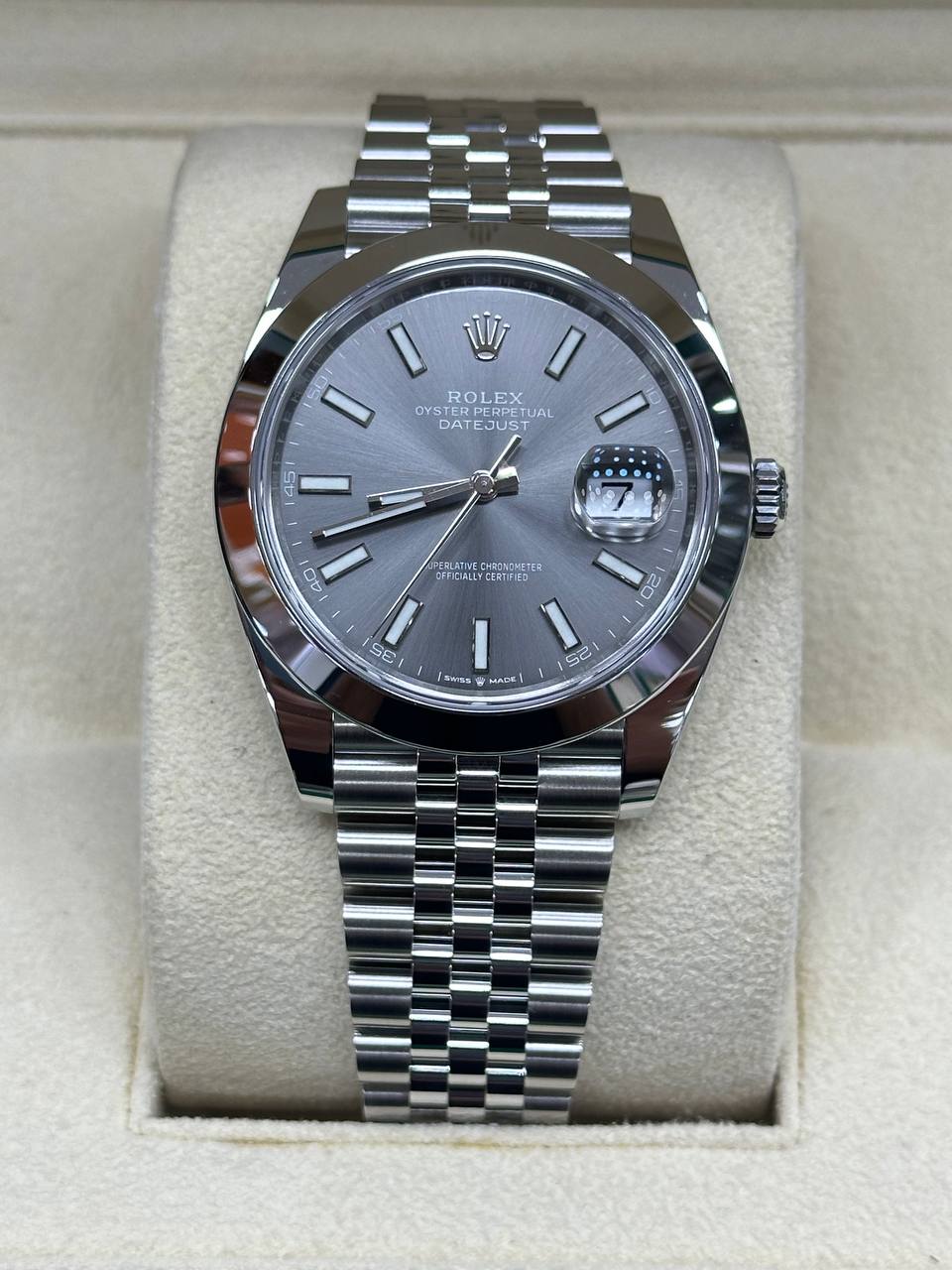 Rolex Men’s Datejust 41mm Steel Jubilee Bracelet 126300 Automatic New 2024