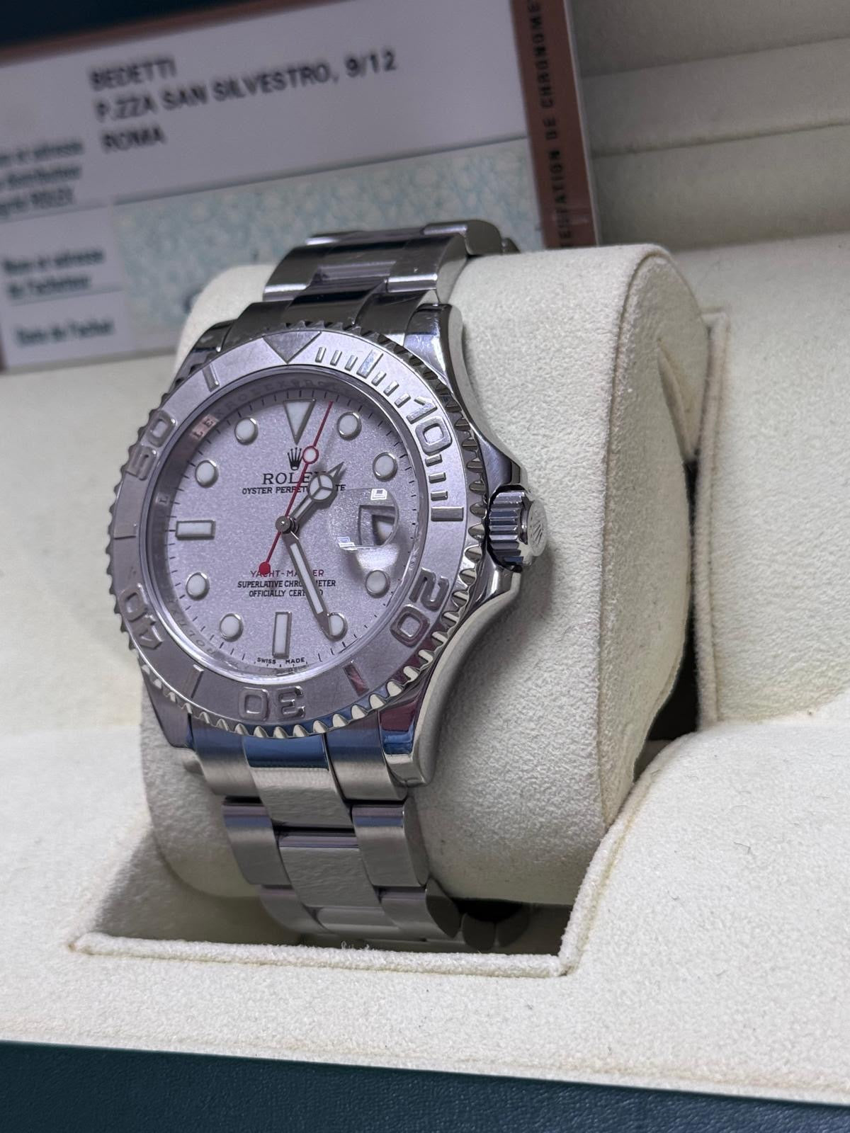 Rolex Yacht Master 40mm Steel/Platinium Bezel 2008 Year 16622 Full Set Used Men’s Automatic