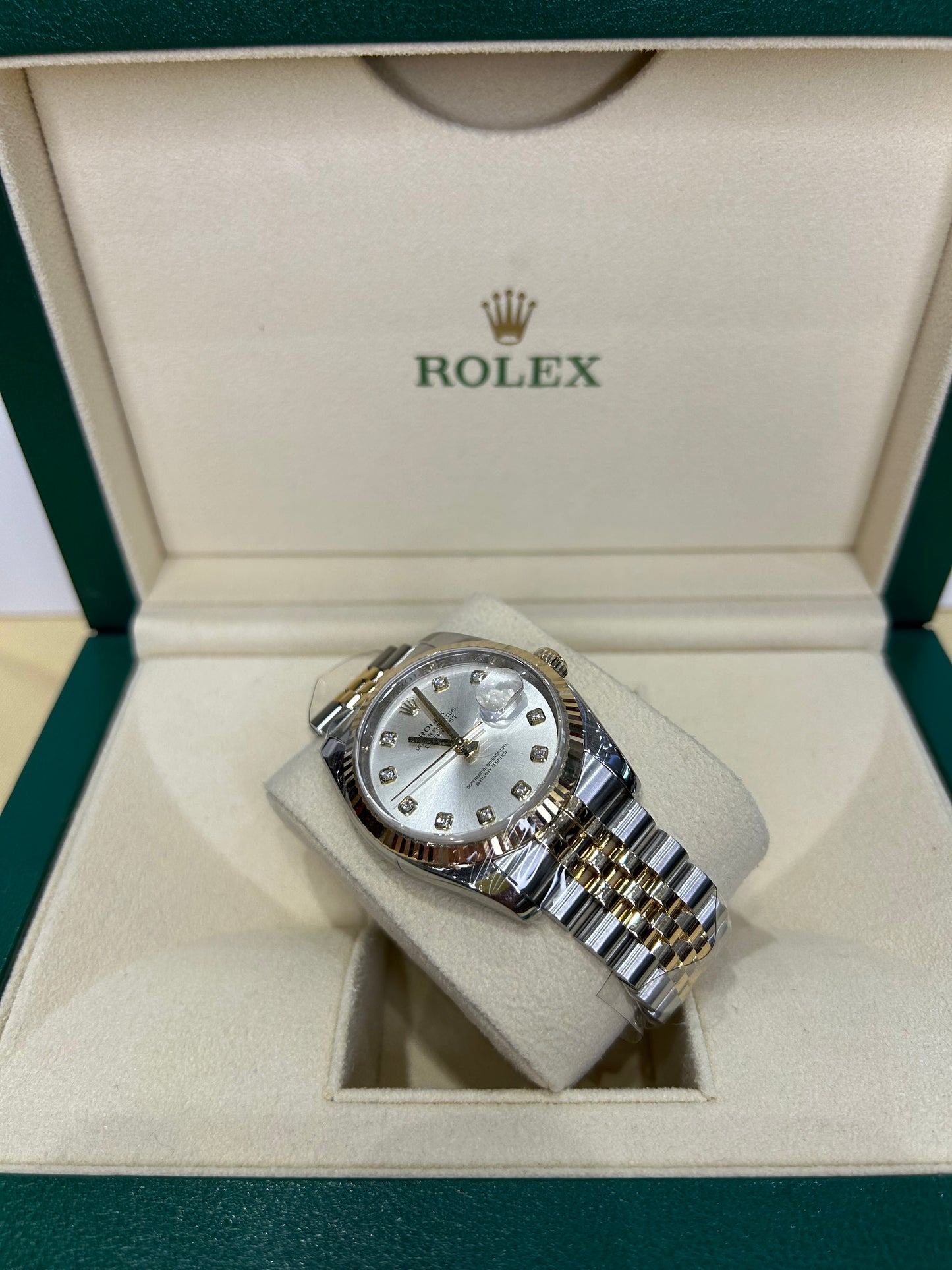 Rolex Ladies Datejust Steel/Gold With Diamonds 2008