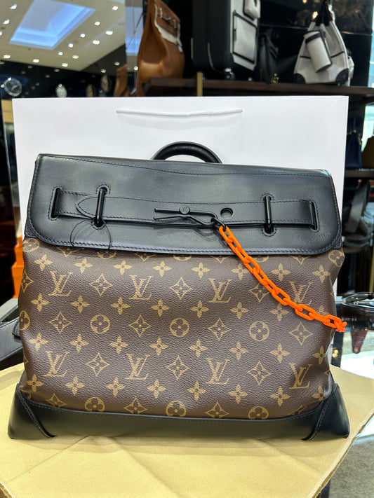 Louis Vuitton Monogram Virgil Abloh Steamer Handbag  Men's Bag