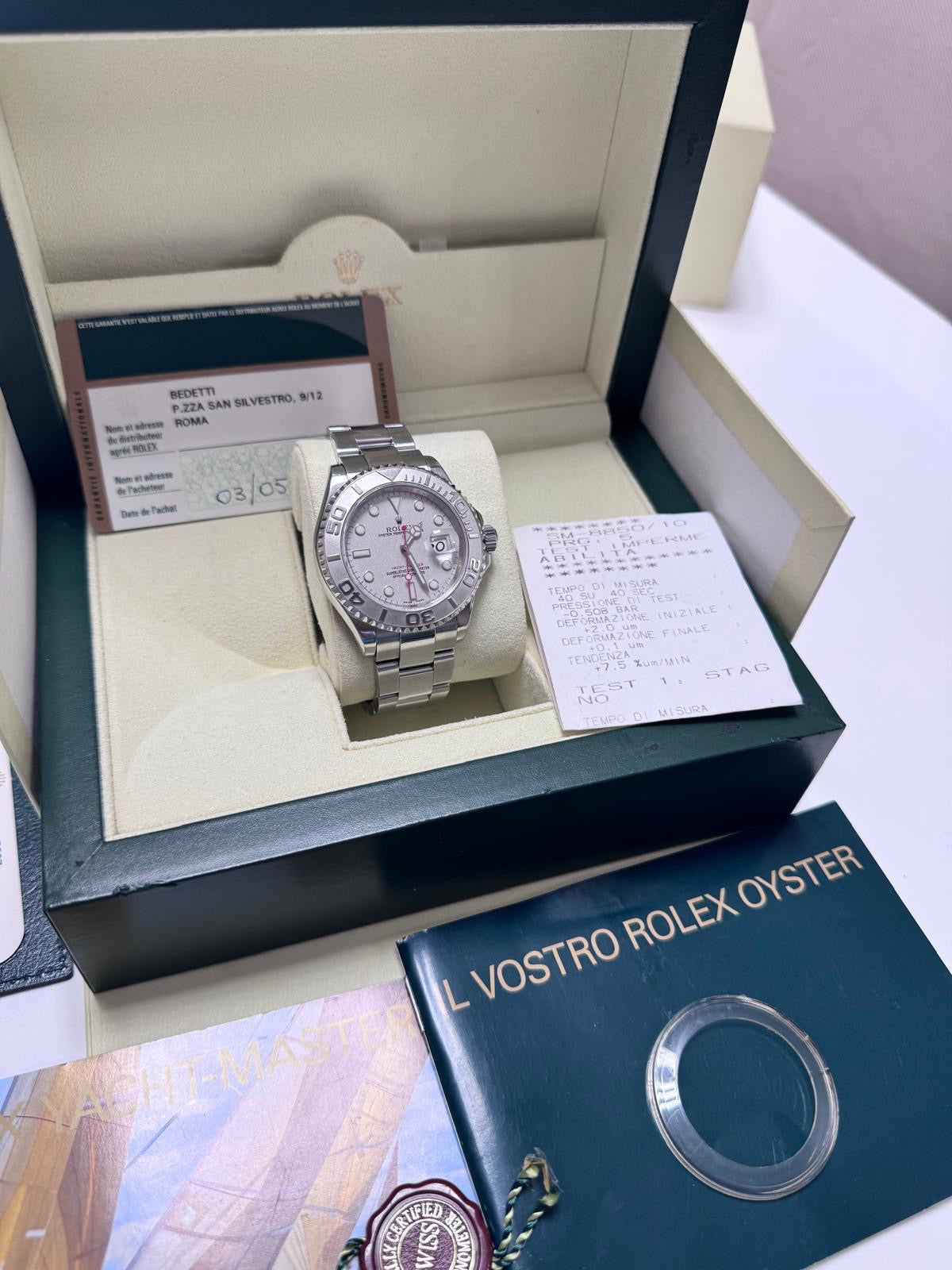 Rolex Yacht Master 40mm Steel/Platinium Bezel 2008 Year 16622 Full Set Used Men’s Automatic