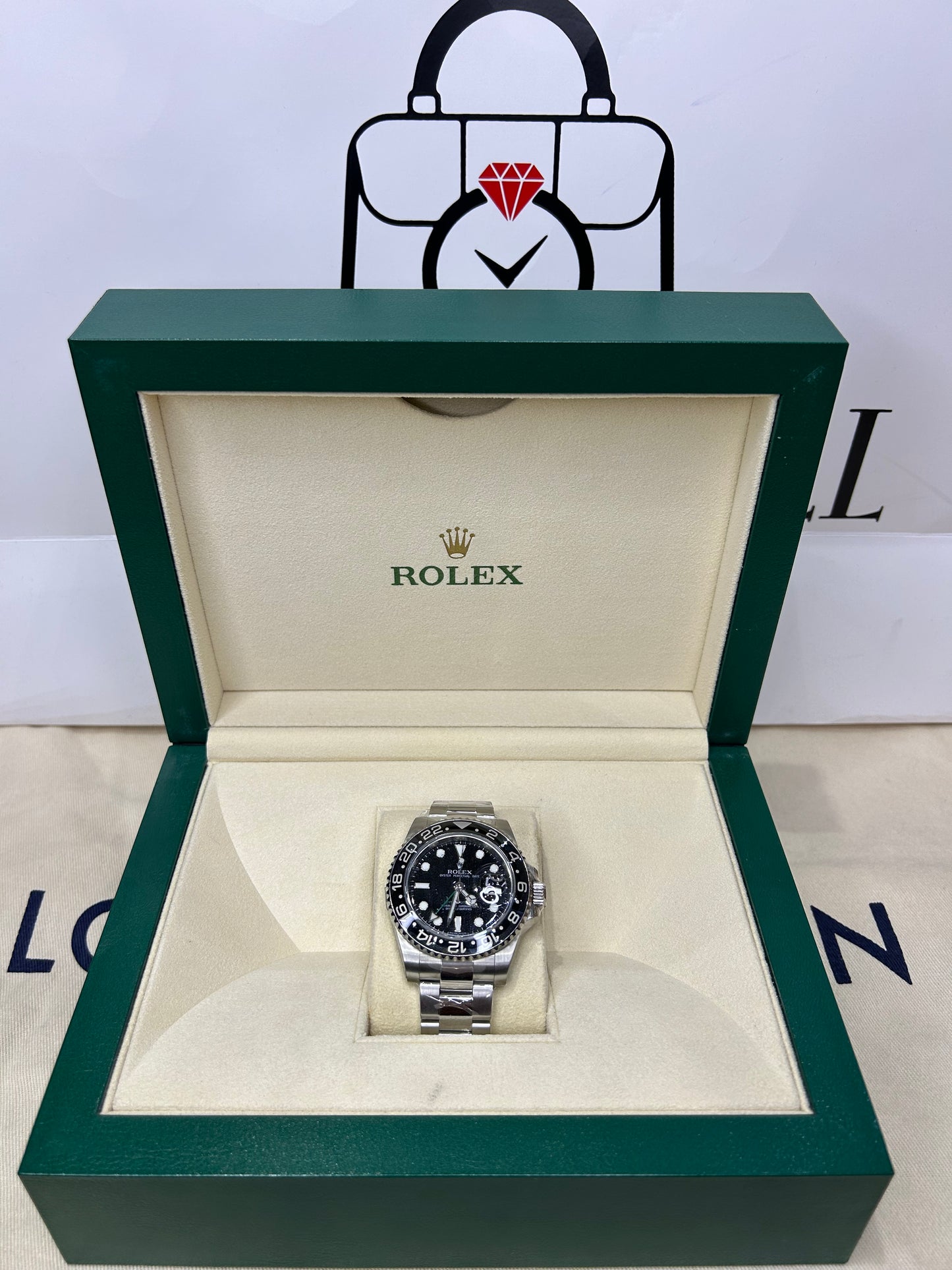 Rolex Men’s GMT Master II Steel 40mm 116710 Automatic 2009 Full Set Polished