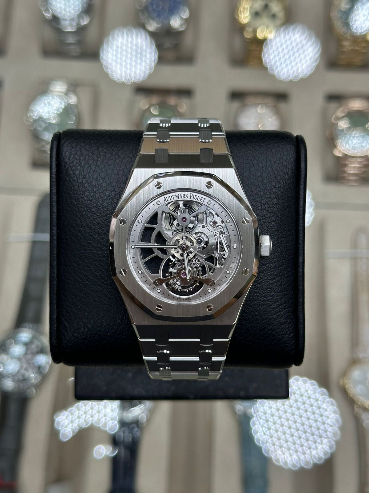 Audemars Piguet Royal Oak Tourbillon Extra-thin Openworked 26518ST.OO.1220ST.01 41mm Steel 2018 Year. New