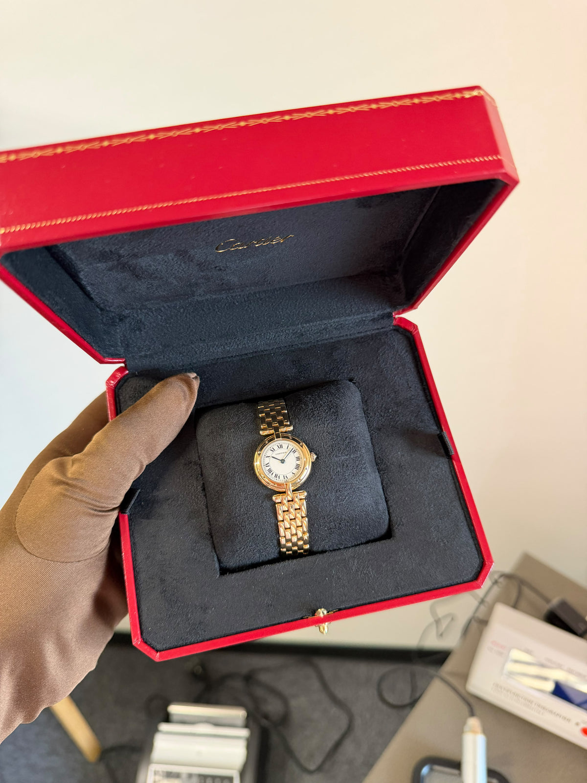 Cartier Panthère Vendôme 18K Yellow Gold Quartz Ladies Only With Box