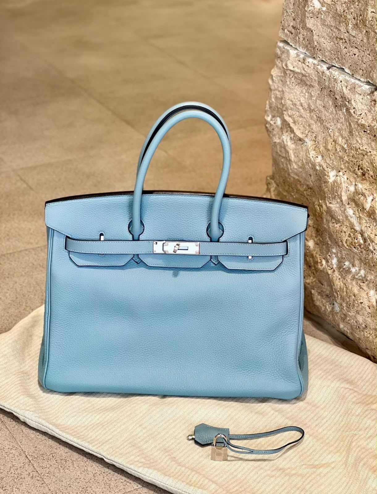 Hermes Birkin 35 PHW Almost New Color 7G 2009 Year