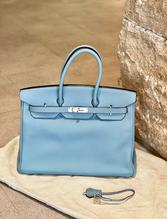 Hermes Birkin 35 PHW Almost New Color 7G 2009 Year