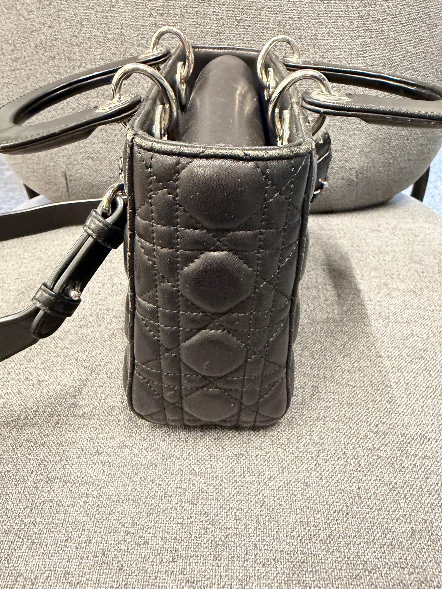 Dior Mini Lady Dior Black Cannage Bag