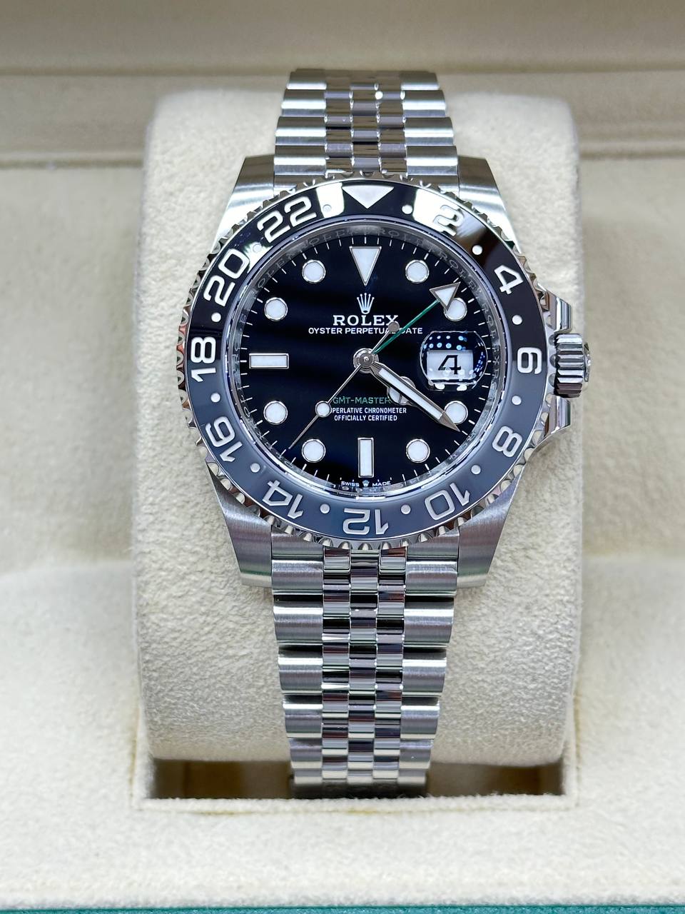 Rolex GMT Master II Bruce Wayne 126710GRNR Jubilee Bracelet