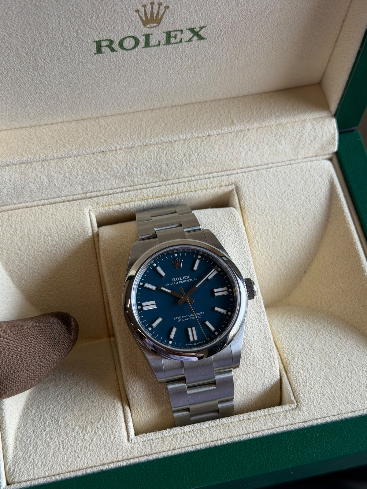 Rolex Oyster Perpetual 41mm Steel Blue Dial 134300 Automatic Men’s New 2025 Full Set