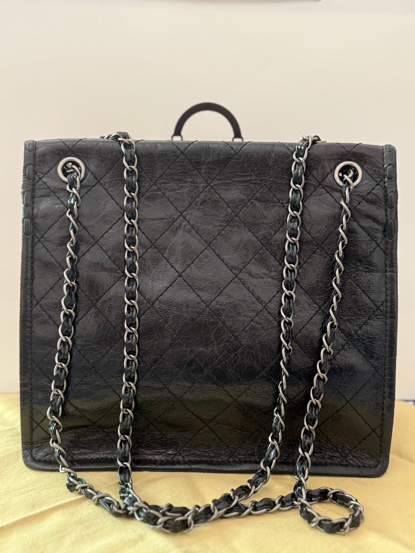 Chanel Quilted Calfskin Whipstitch Flap Bag