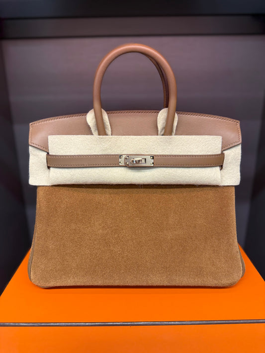 Hermes Birkin 25 Swift / Suede New GHW 2022