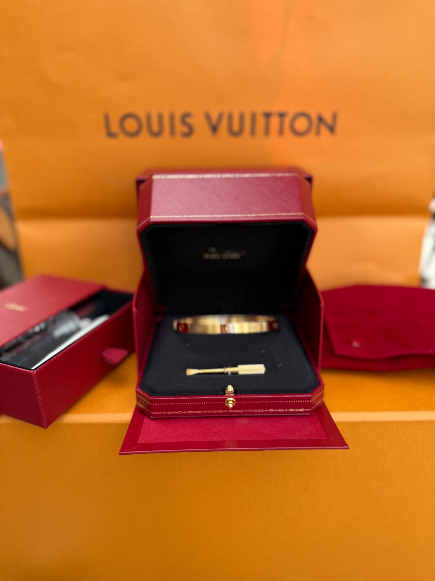 Cartier Love Bracelet Classic 21 Size Rose Gold Used 2019 Year