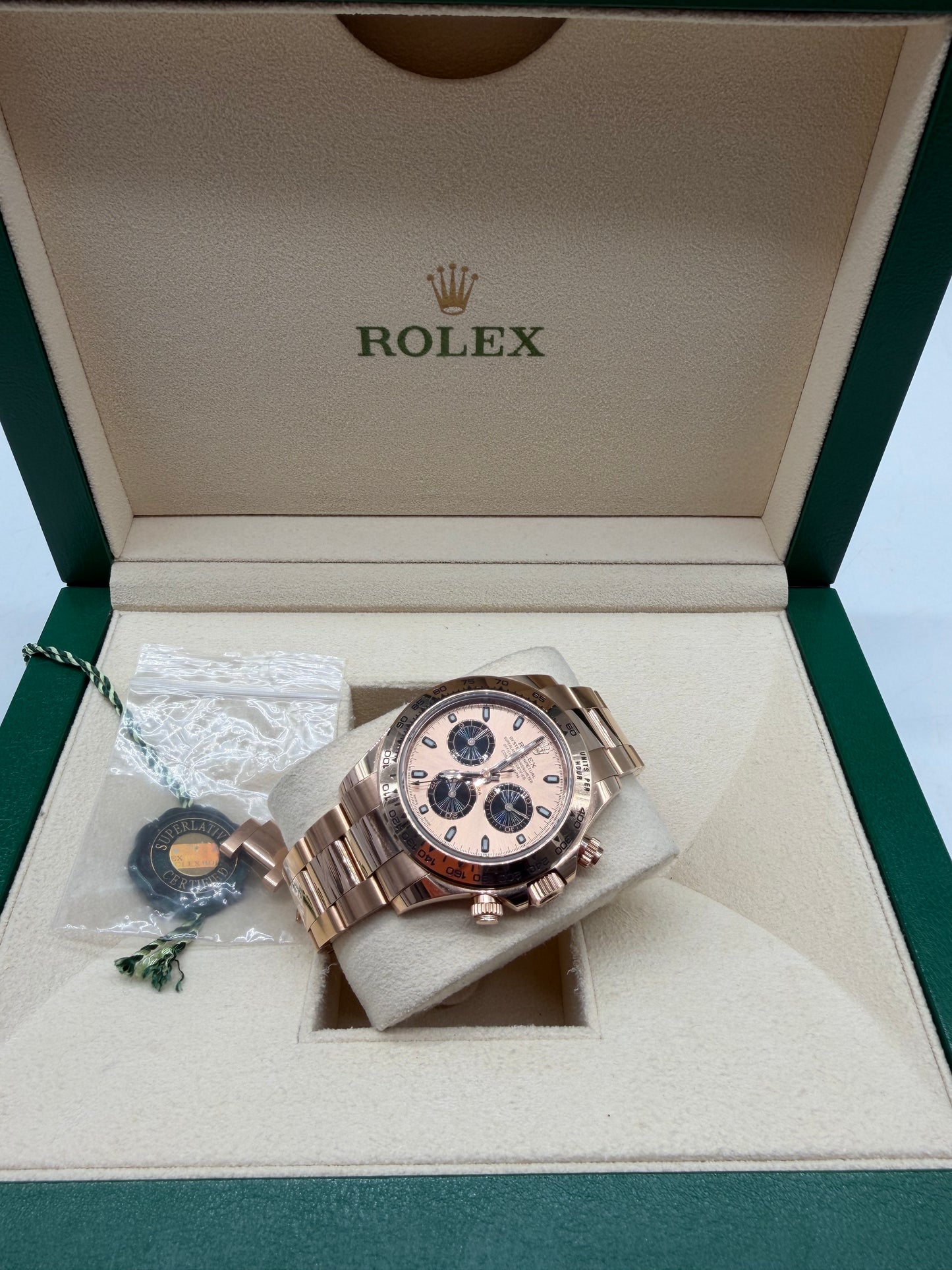 Rolex Daytona Rose Gold 116505-0009 Full Set 2020 Used 40mm