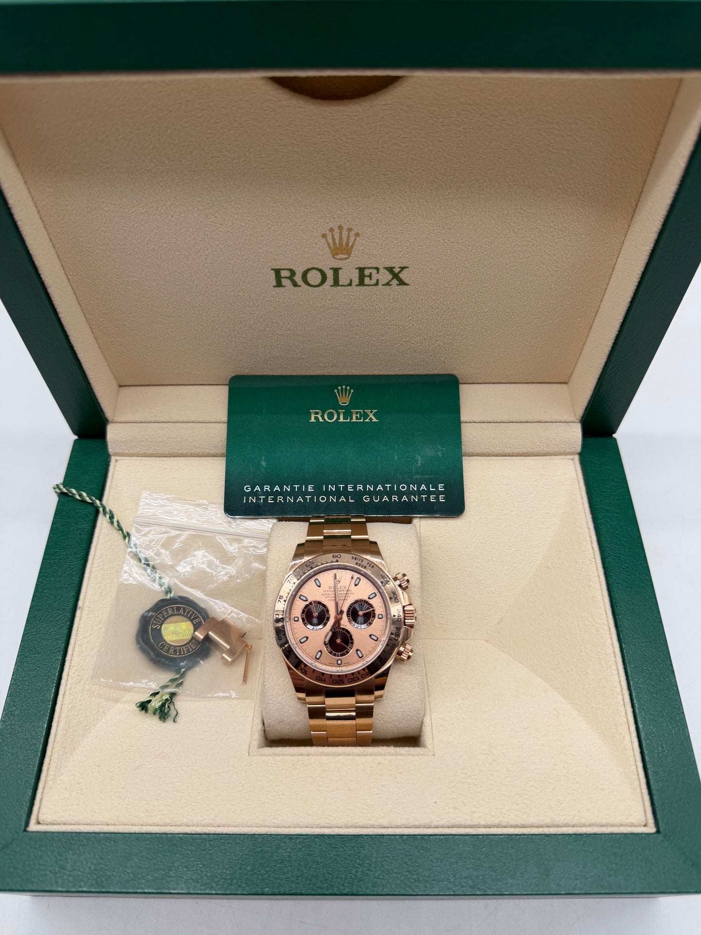 Rolex Daytona Rose Gold 116505-0009 Full Set 2020 Used 40mm