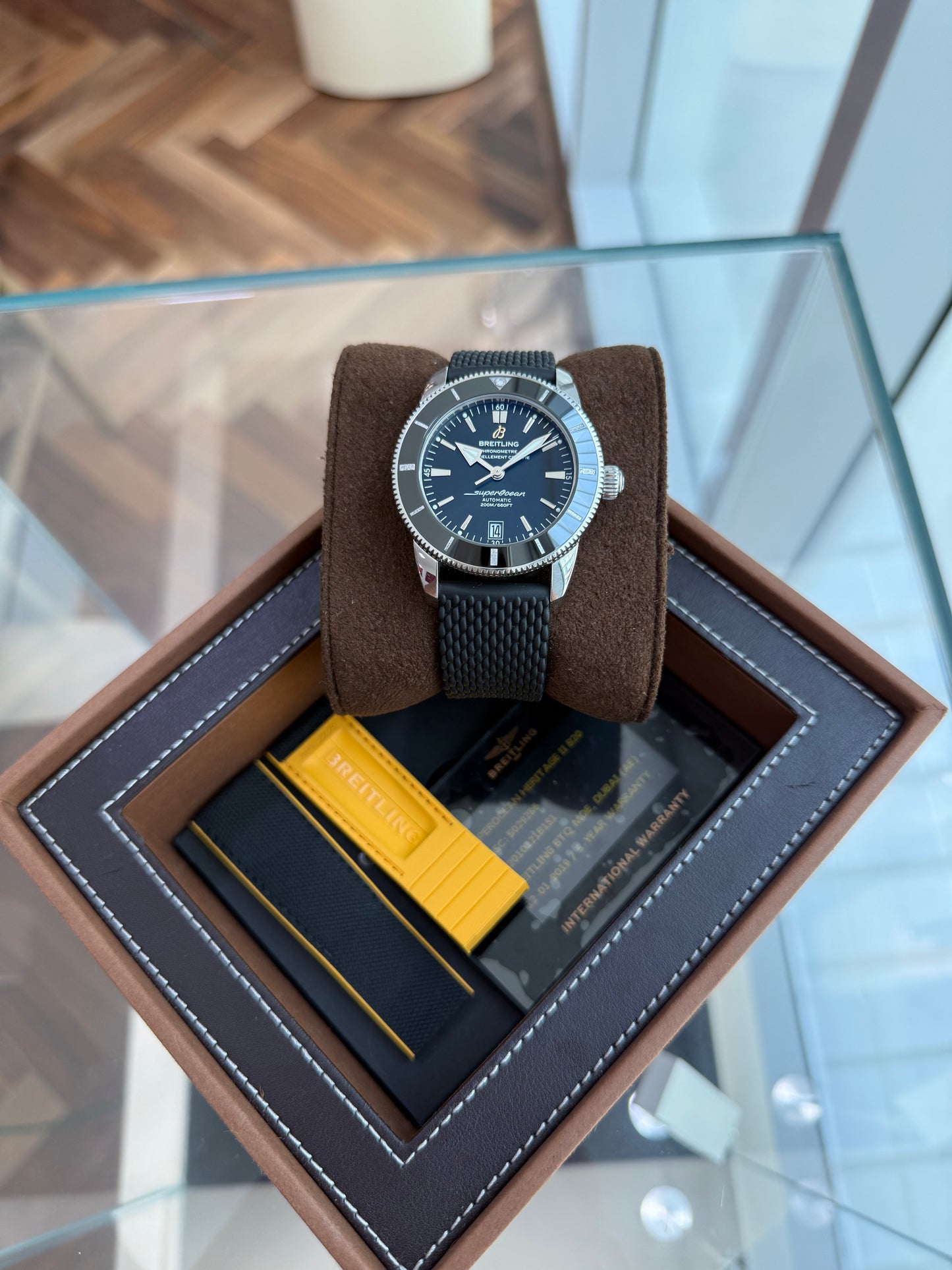 Breitling Superocean 42mm Steel Automatic AB2010121B1S1 Heritage II B20 Full Set 2019 Almost New.