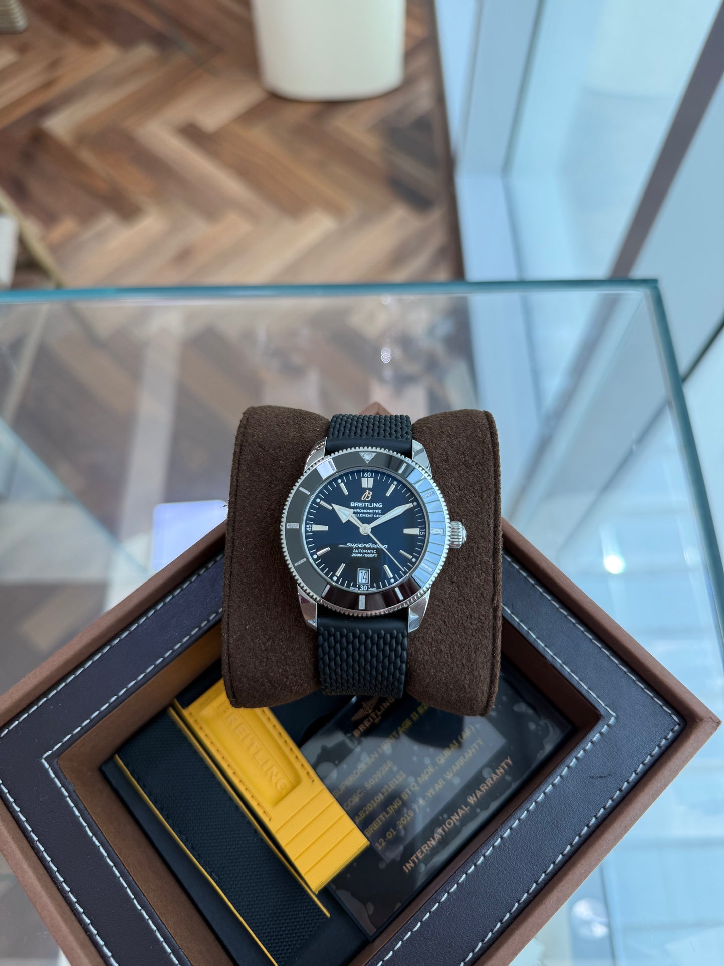 Breitling Superocean 42mm Steel Automatic AB2010121B1S1 Heritage II B20 Full Set 2019 Almost New.