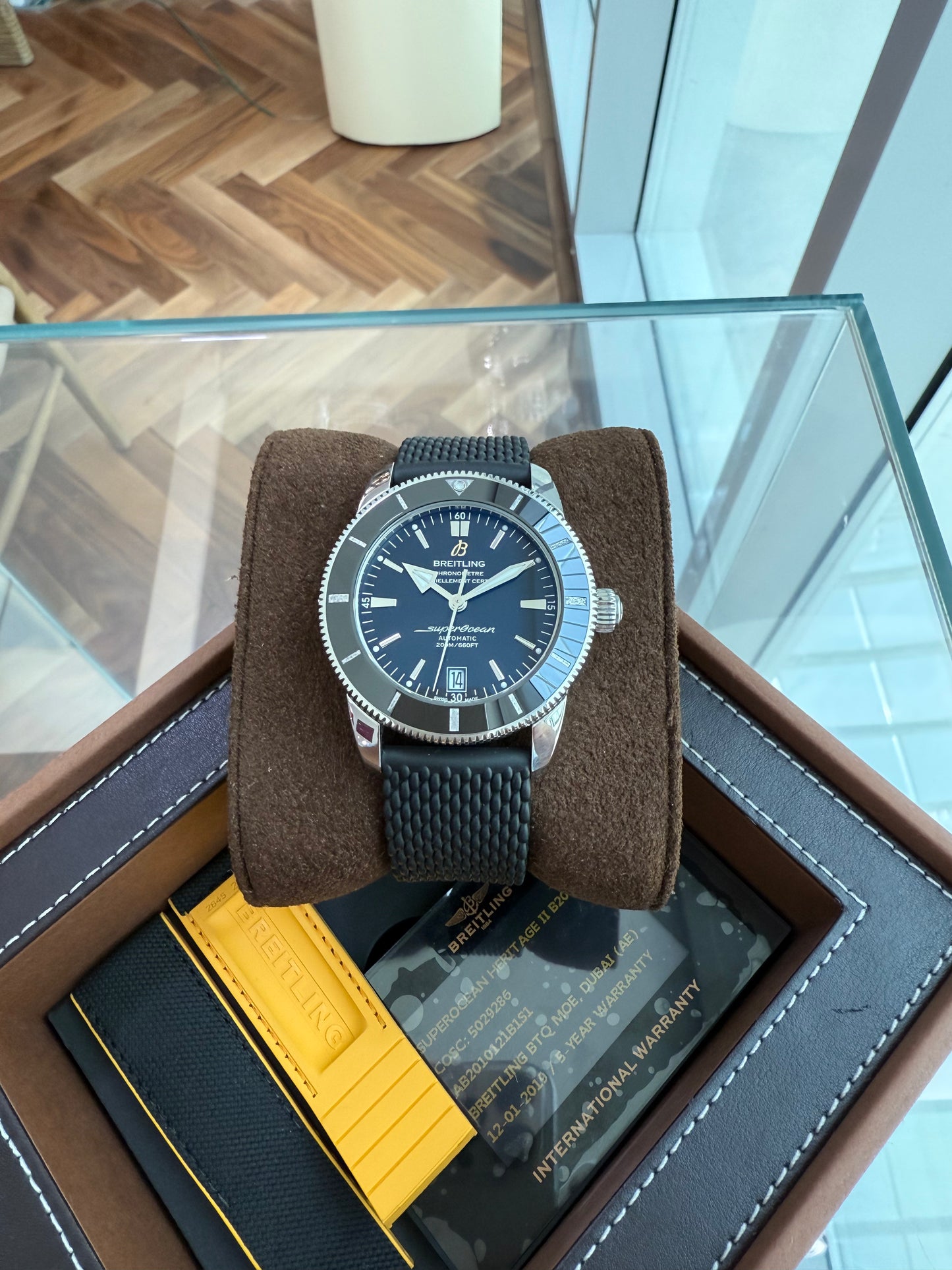 Breitling Superocean 42mm Steel Automatic AB2010121B1S1 Heritage II B20 Full Set 2019 Almost New.