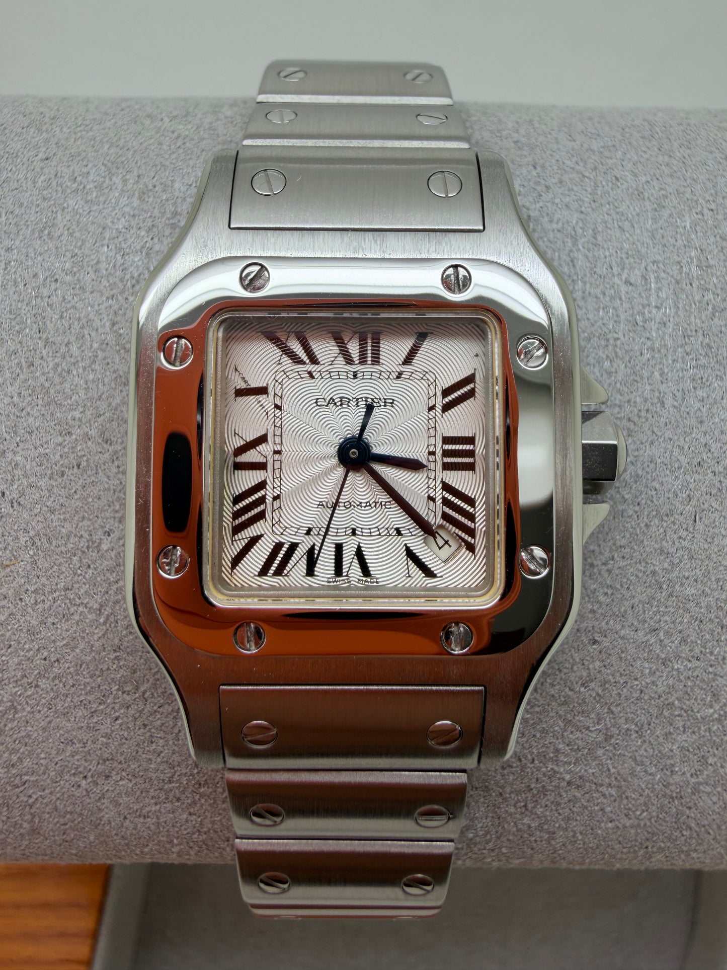 Cartier Santos Galbee Small Size Automatic Ladies Steel 2423