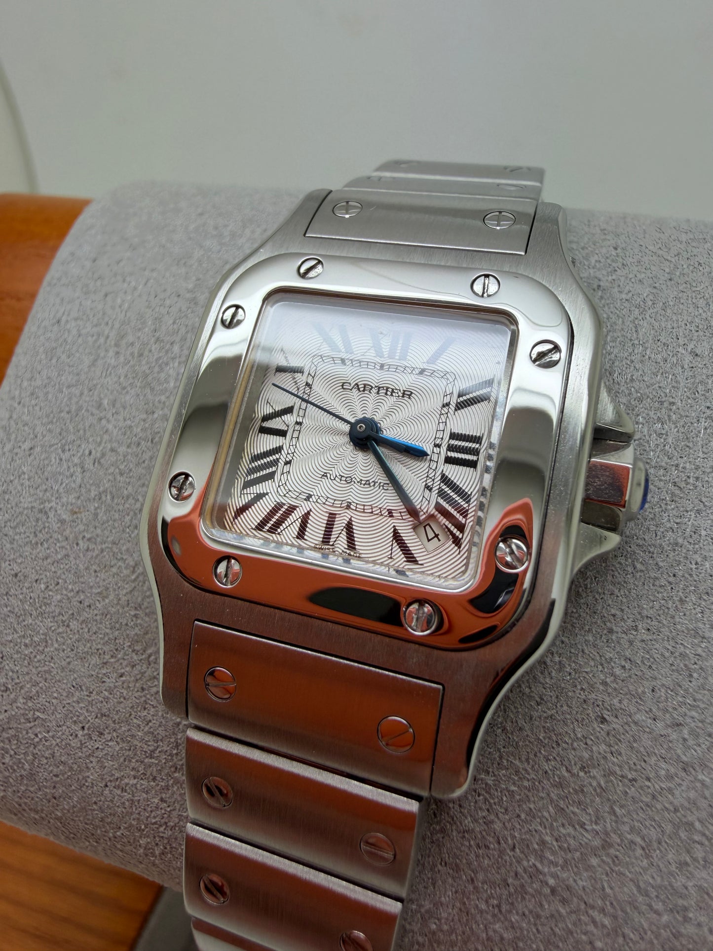 Cartier Santos Galbee Small Size Automatic Ladies Steel 2423