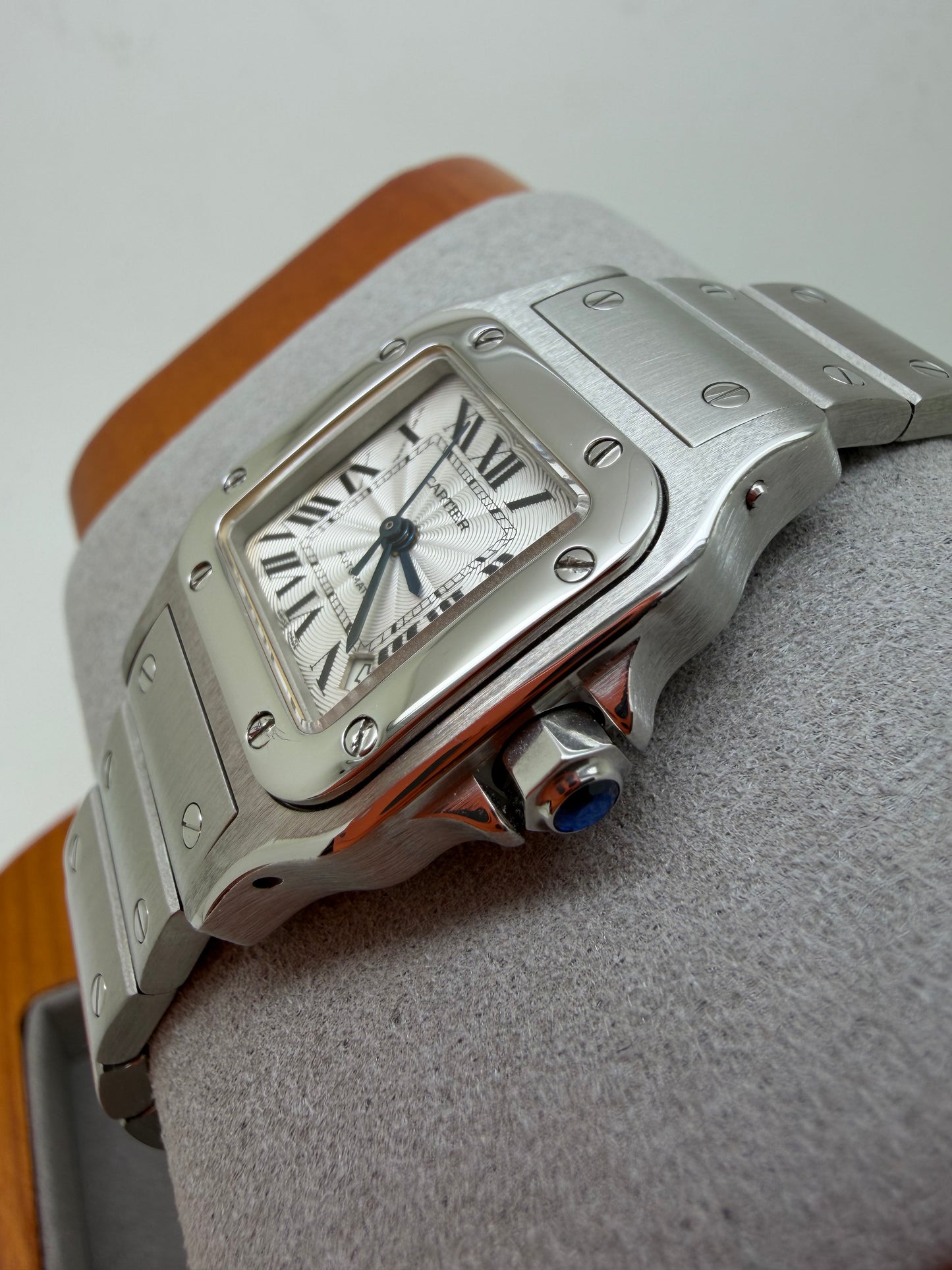 Cartier Santos Galbee Small Size Automatic Ladies Steel 2423