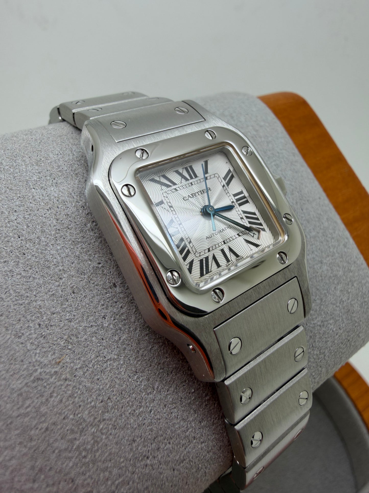 Cartier Santos Galbee Small Size Automatic Ladies Steel 2423