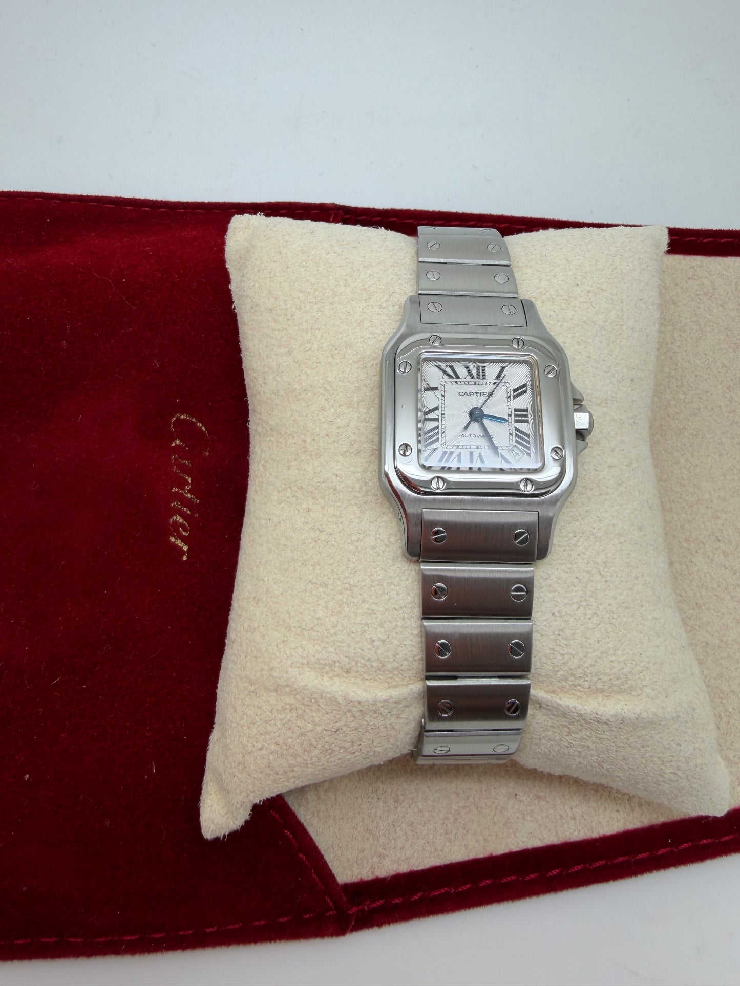 Cartier Santos Galbee Small Size Automatic Ladies Steel 2423