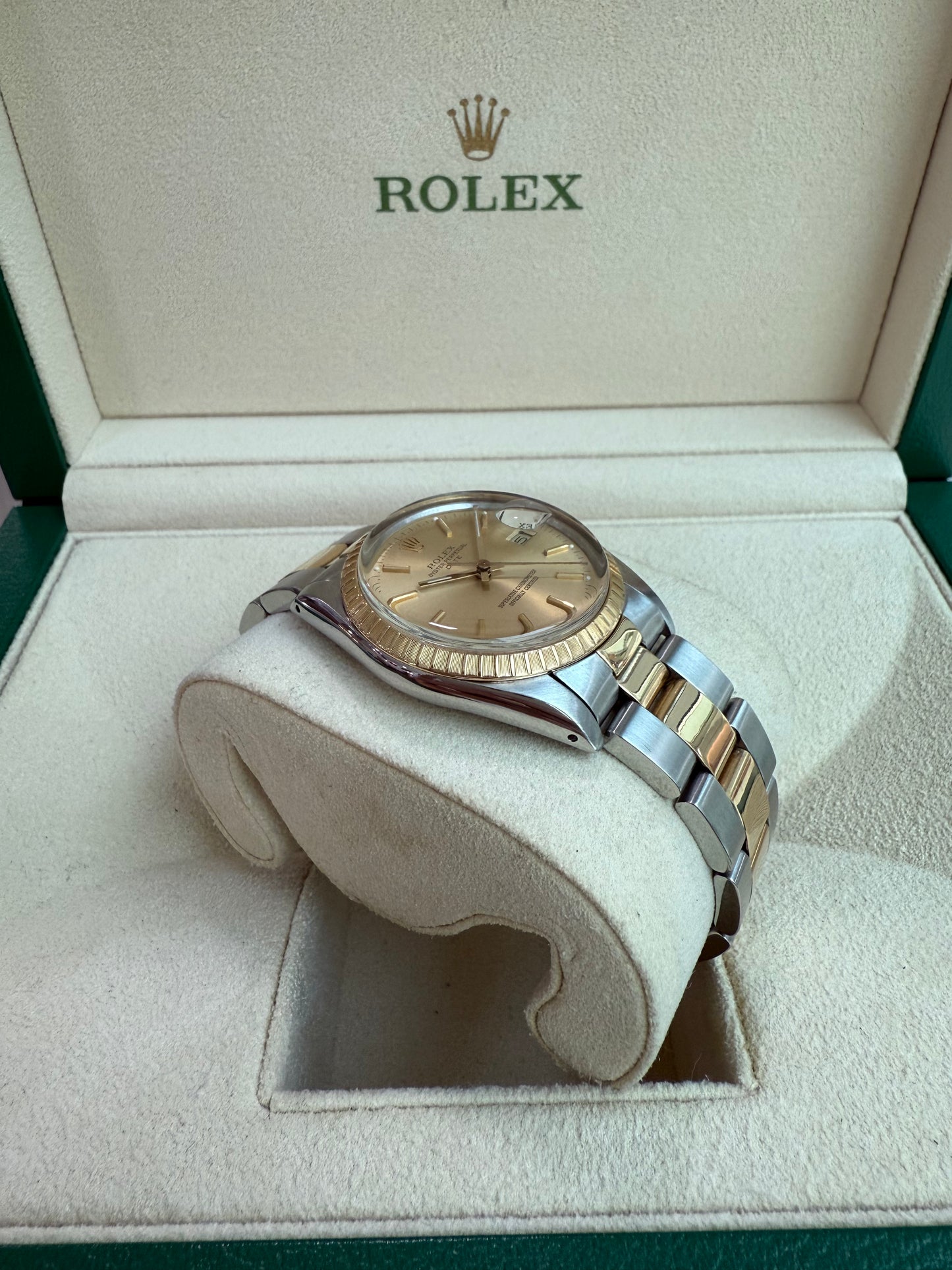 Rolex Date 34mm Steel/Yellow Gold Unisex Automatic Vintage 1505 From 1987