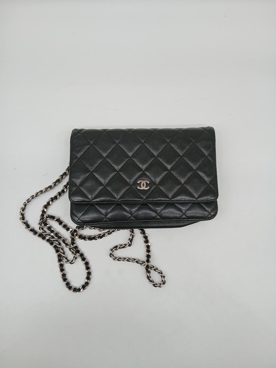 Chanel WOC Black Lambskin Silver Tone HW
In Very Good Condition
Inclusions: Dustbag
