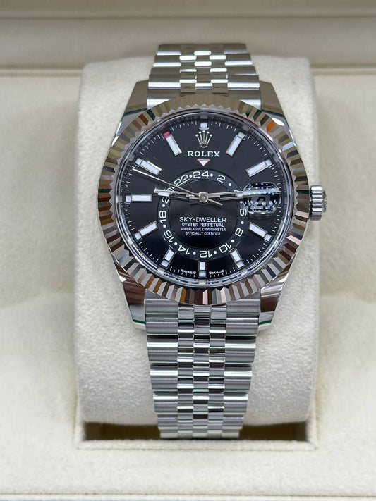 Rolex Men’s Sky-Dweller 42mm Steel Black Dial Automatic 336934 New Full Set 2024