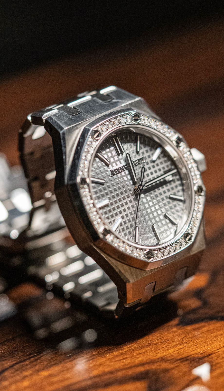 Audemars Piguet 15551ST.ZZ.1356ST.06 Ladies 37mm With Diamonds Used Full Set