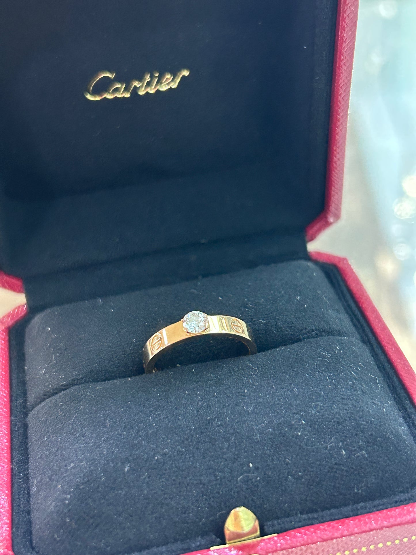 Cartier LOVE SOLITAIRE, BRILLIANT-CUT DIAMOND   53Size