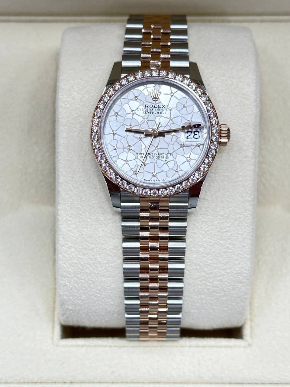 Rolex Ladies Datejust 31mm Steel/Gold Flower Dial With Diamonds 278381RBR Automatic 2024 New