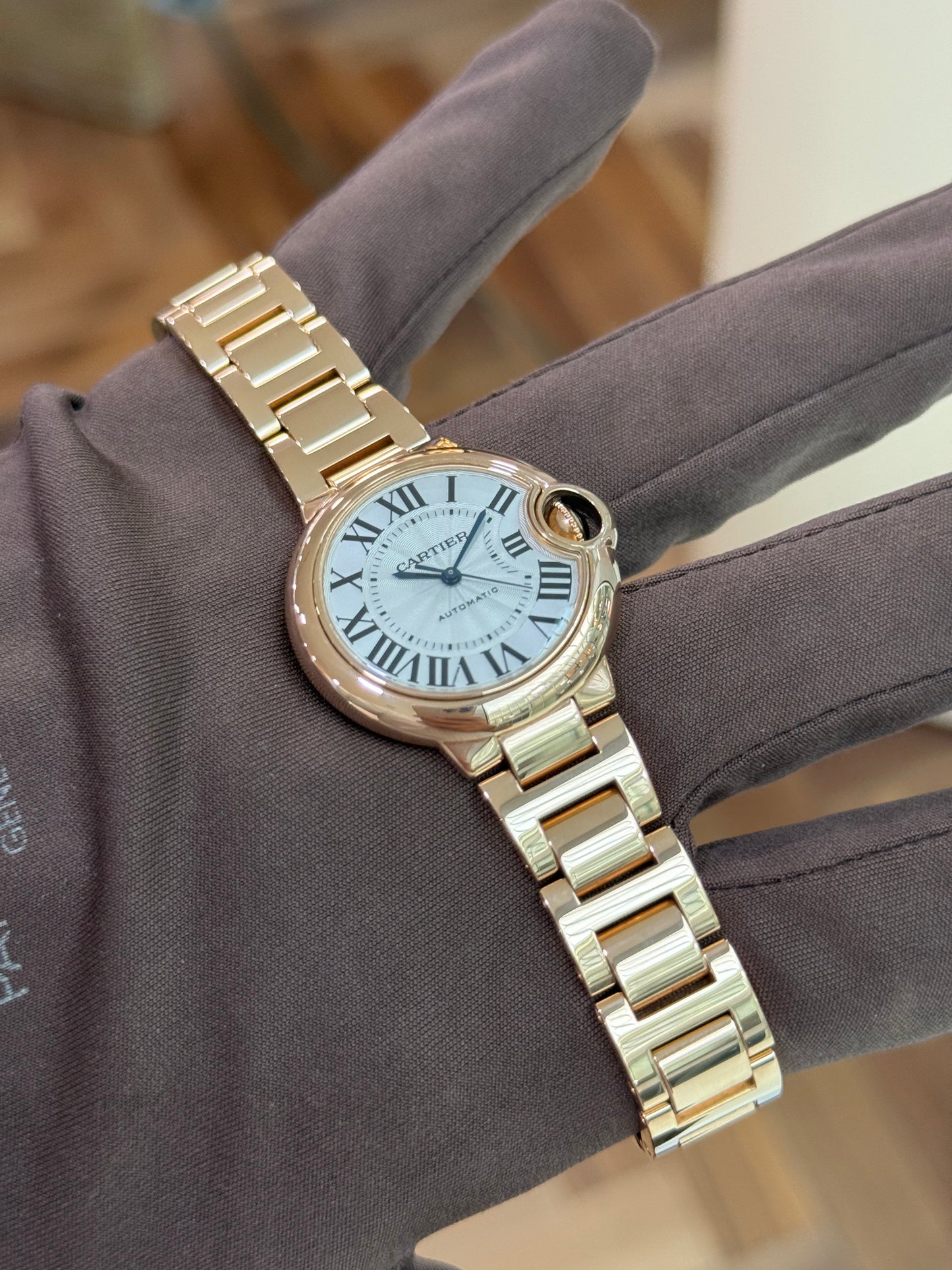 Cartier Ballon Bleu 33mm Automatic 18K Rose Gold W6920096