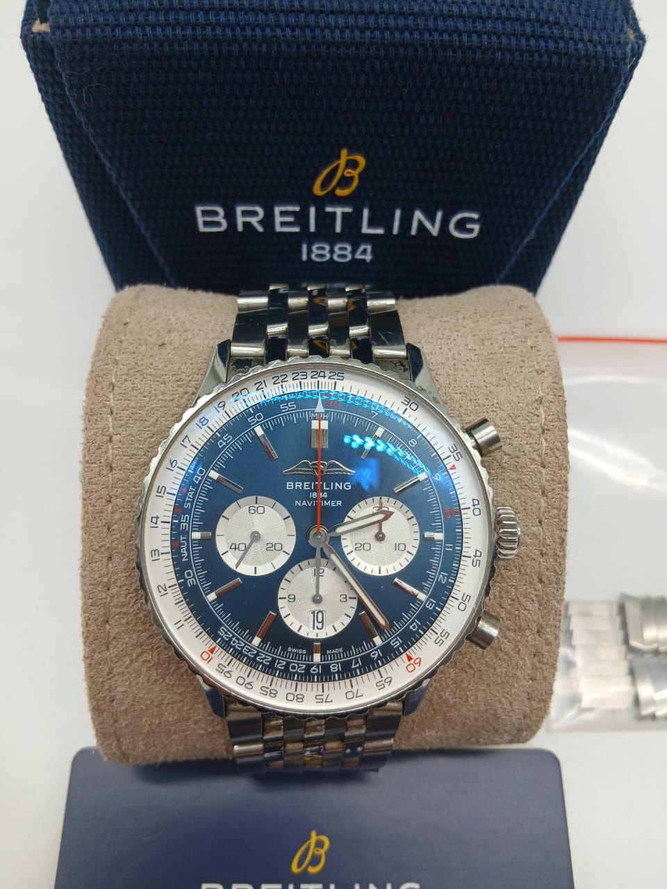 Breitling Navitimer B01 Chronograph 46mm AB0137211C1A1 Men’s Full Set