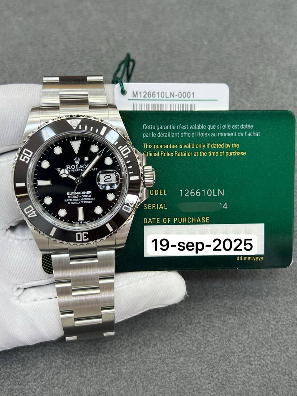 Rolex Submariner 41mm Ceramic Black Dial Stainless Steel Bracelet New 2025 Full Set Ref:126610LN