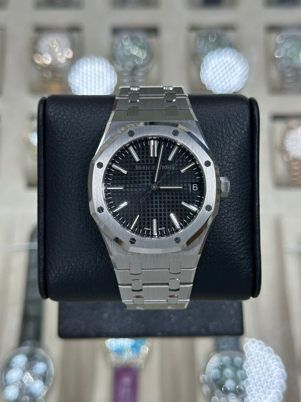 Audemars Piguet Royal Oak 41mm  Steel Black Dial New 2025 Full Set Ref:15510ST