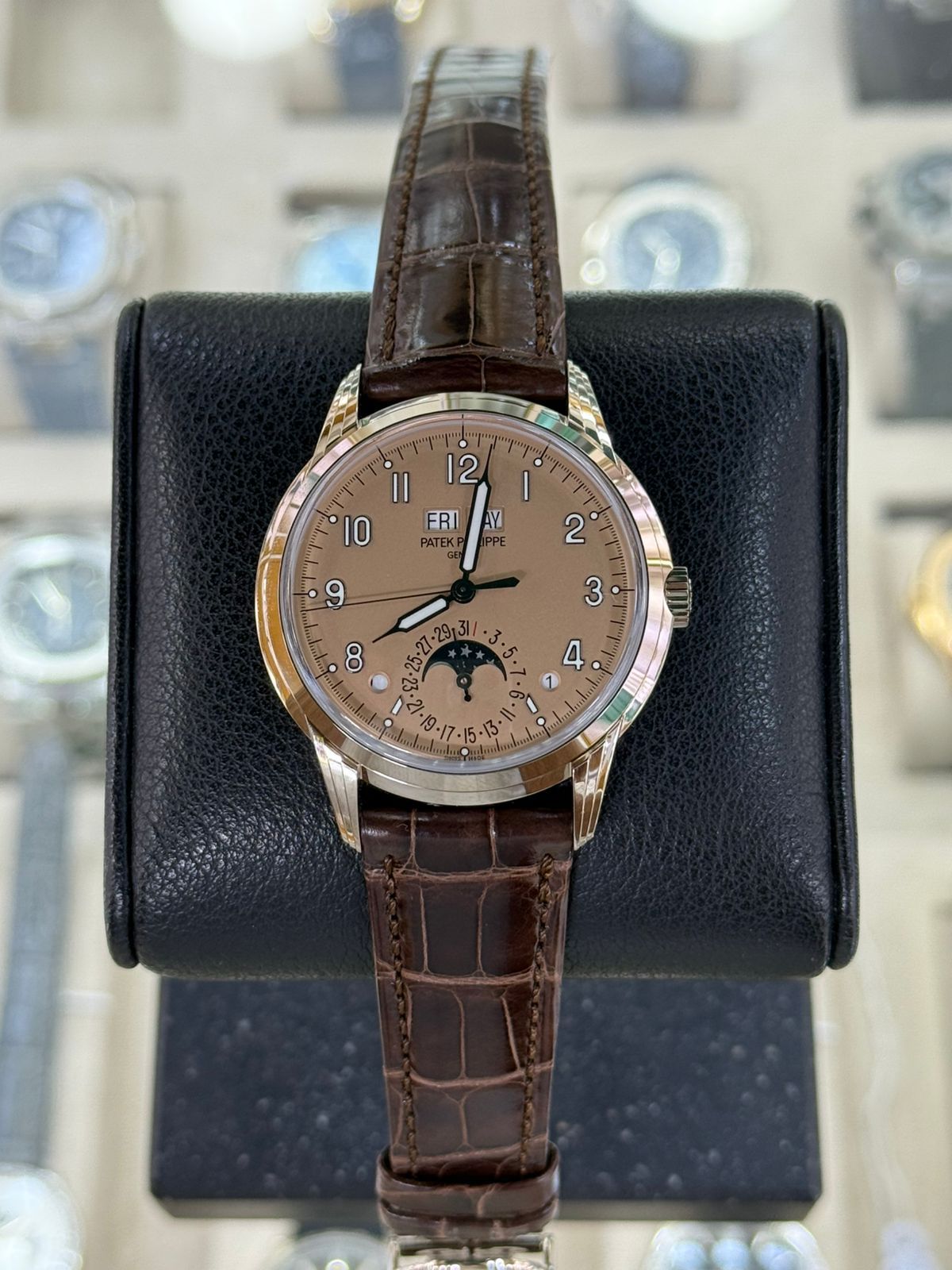 Patek Philippe Perpetual Calendar 40mm Grand Complications Salmon Dial Perpetual Calendar White Gold New 2025 Full Set Ref:5320G-011