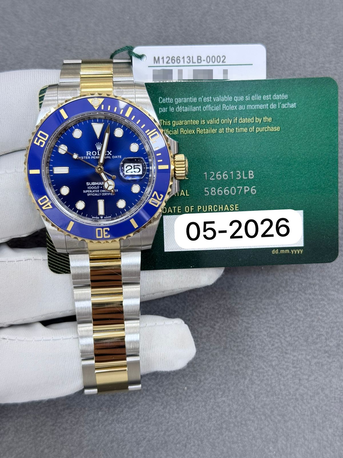 Rolex Oyster Perpetual Submariner 41mm 126613lB Steel And Yellow Gold Brand New Full Set With Box And Paper