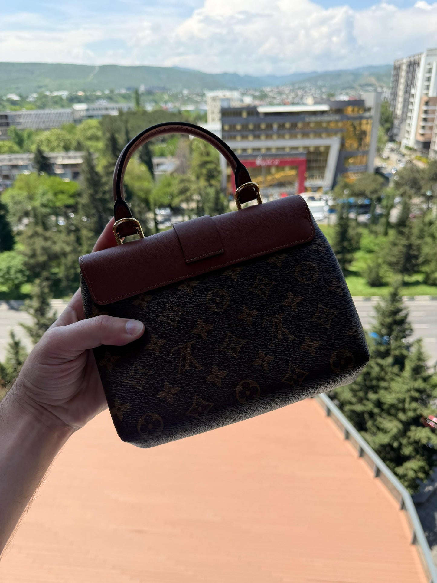 Louis Vuitton Caramel Monogram Canvas Locky BB Bag