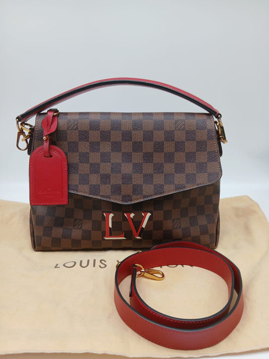 Louis Vuitton Brown/Red Damier Ebene Beaubourg MM bag

Excellent condition