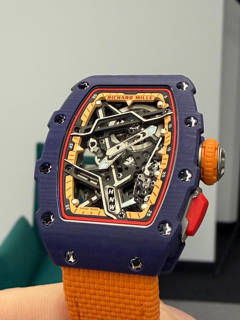 Richard Mille Automatic Winding Sport "Margot Laffite" Blue Quartz TPT RM 07-04