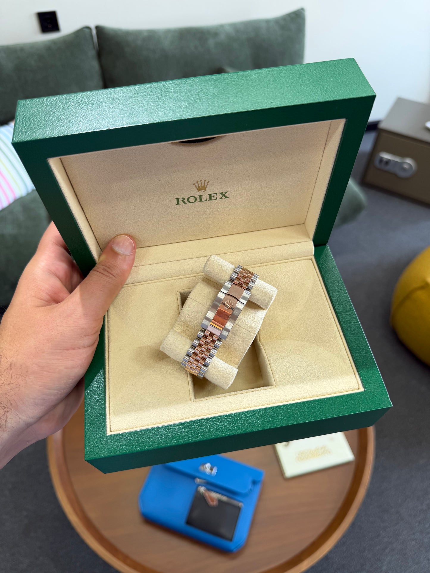 Rolex 41mm Datejust Steel/Rose Gold Automatic 2024 Full Set Used Chocolate Dial 126331 (Batumi)