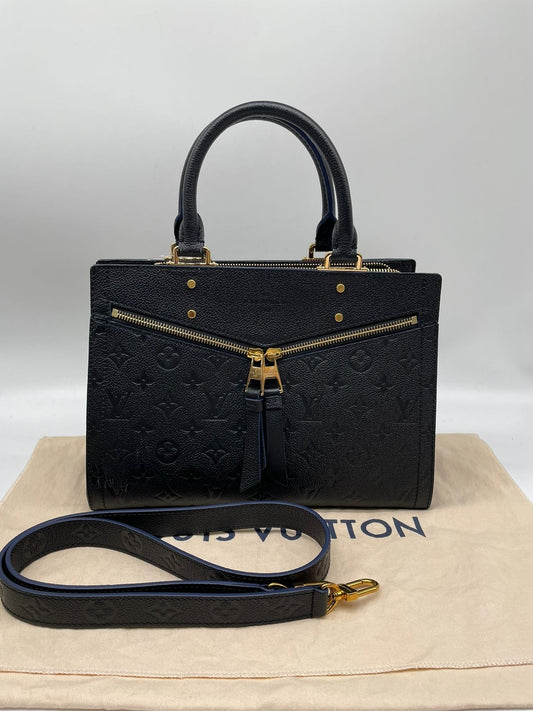Louis Vuitton Monogram Empreinte Leather Sully MM Bag Black