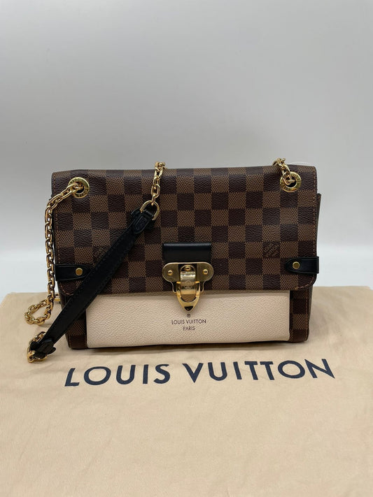 Lv Vanin pm Cream Damier Ebene Shoulderbag