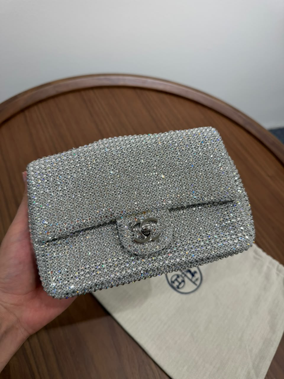Chanel Mini Flap Crystal Flap Bag Limited New