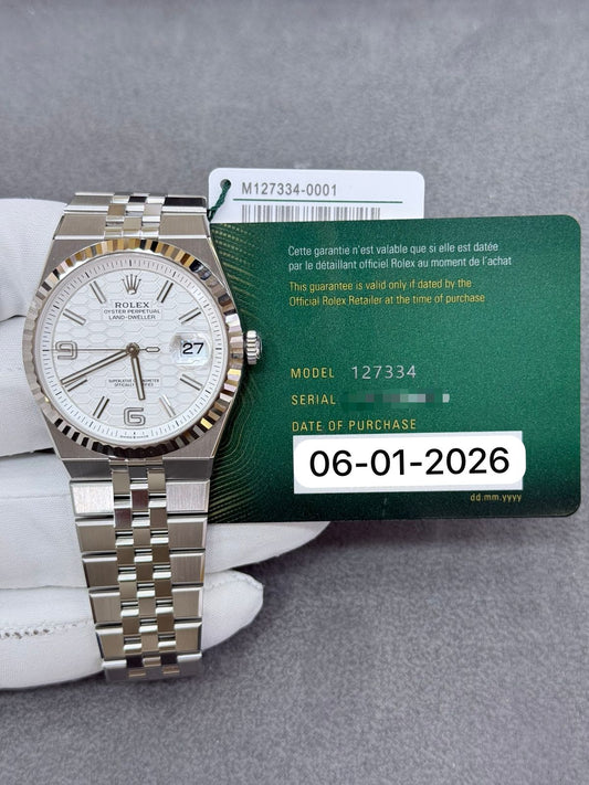 Rolex Land-Dweller 40mm Steel 2026 Brand New Full Set Ref: 127334