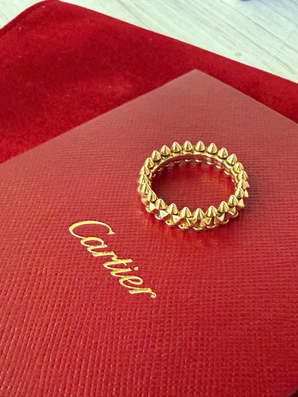 CLASH DE CARTIER RING SMALL MODEL Yellow Gold 57 Size 18 EU With Papers 2025