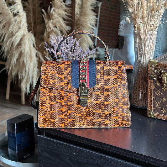 Gucci Sylvia Python Like New.