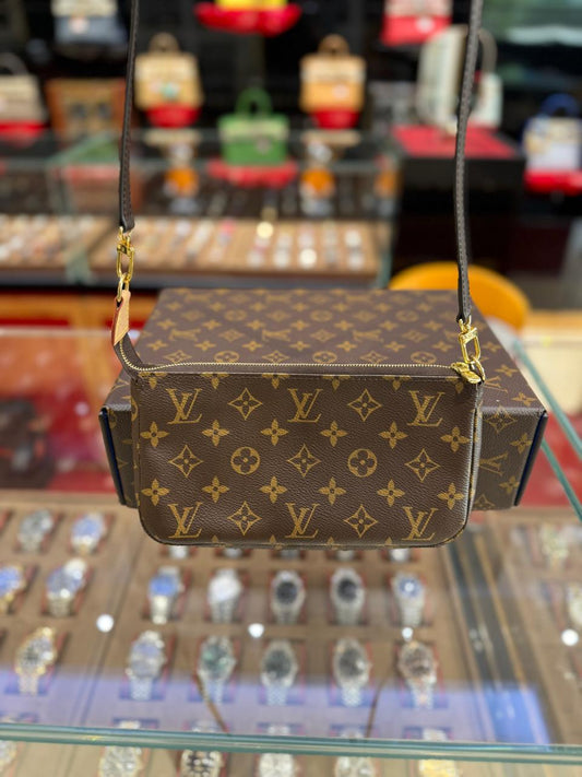 Louis Vuitton Pre-loved Mini Pochette Accessoires Bag Used Good Condition