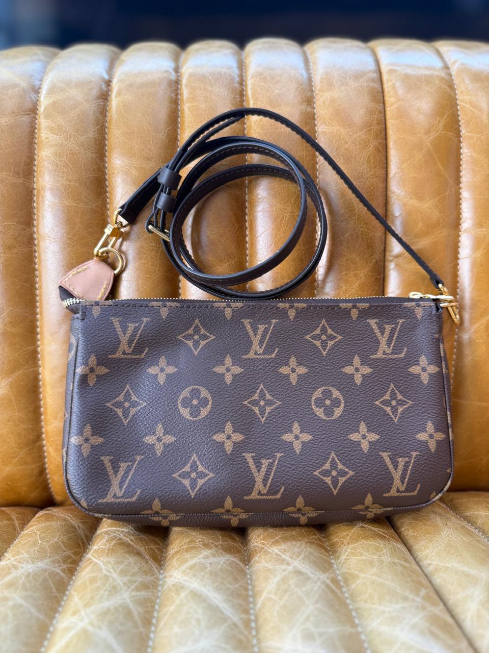 Louis Vuitton Pre-loved Mini Pochette Accessoires Bag Used Good Condition